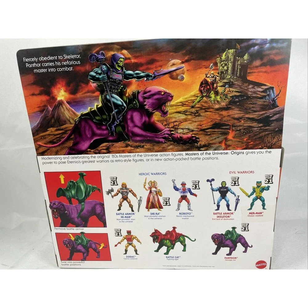NEW Masters of the Universe Origins PANTHOR Retro Play 2021 MOTU Action Figure